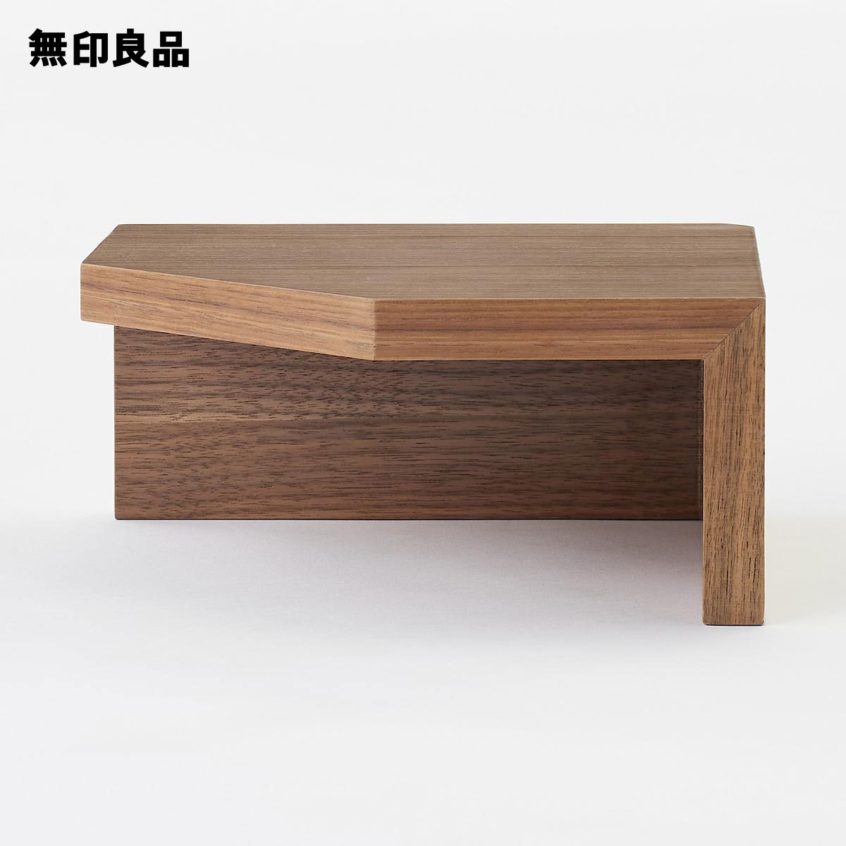 大幅にプライスダウン 無印良品 公式 壁に付けられる家具コーナー棚 ウォールナット材突板 ２２ｃｍ Whitesforracialequity Org