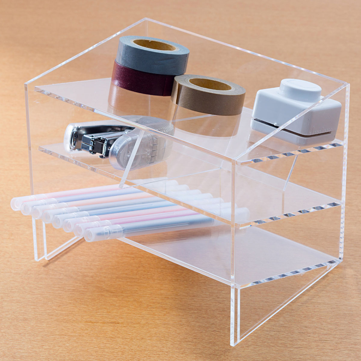 無印良品　アクリル小物ラック　2個セット 無印良品(MUJI) アクリル小物ラック - ミルム 家具・インテリア