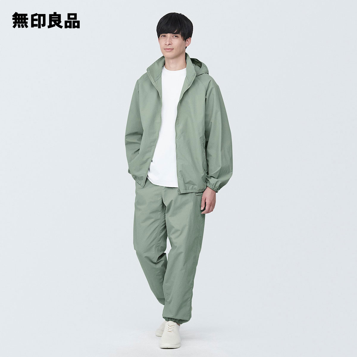 紳士 撥水ナイロンウィンドブレーカー【無印良品 公式】