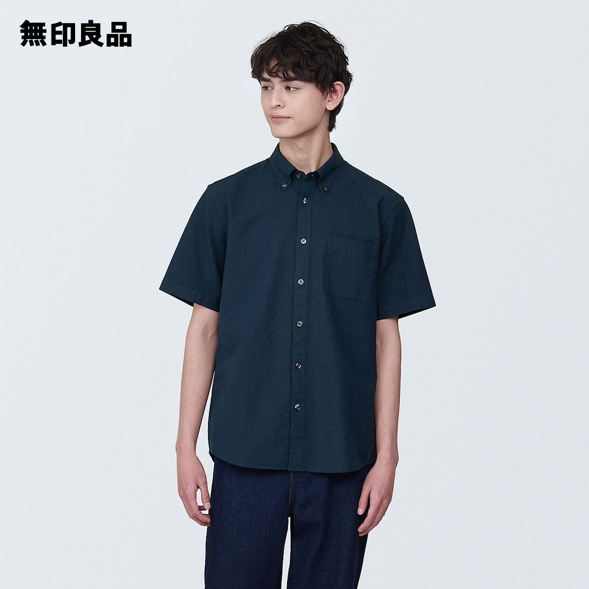 楽天市場】【無印良品 公式】紳士 風を通すストレッチ半袖布帛