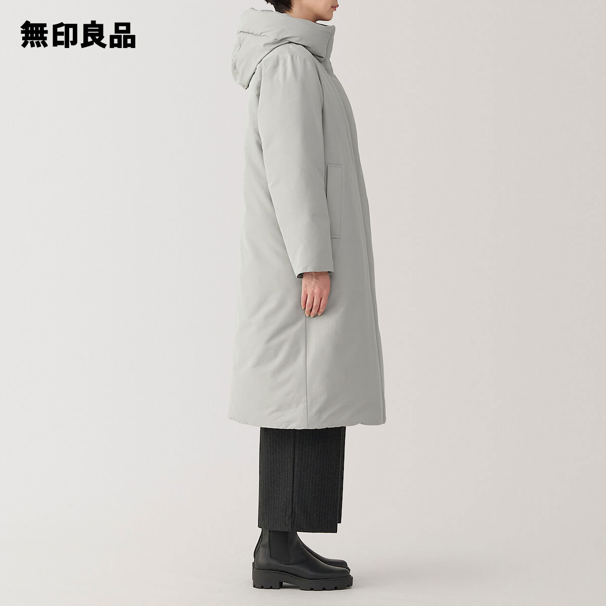 無印良品 公式】婦人 撥水ダウンロングコート