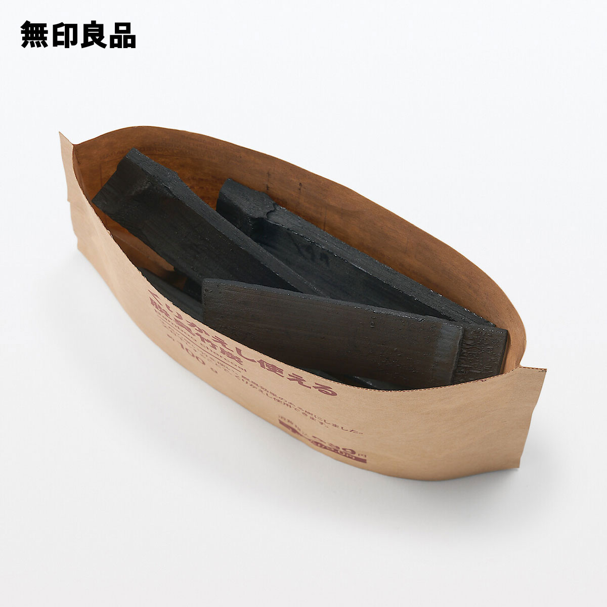 【無印良品公式】くりかえし使える脱臭竹炭・１００ｇ