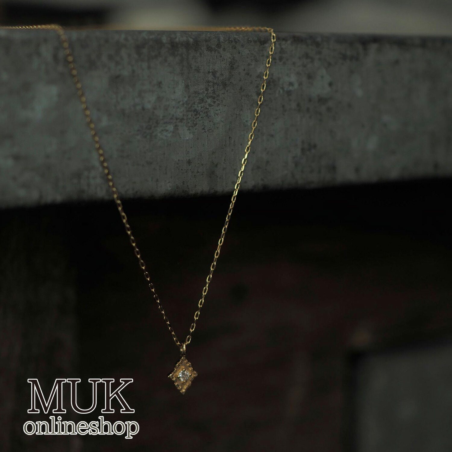 【web限定】ネックレス プチペンダント プチペン シンプル ジュエリー jewelry ダイヤモンド ダイヤ 0.01ct 0.01カラット 金 10金 K10 イエローゴールド ランバスメロウダイヤモンドプチペンダント cucia