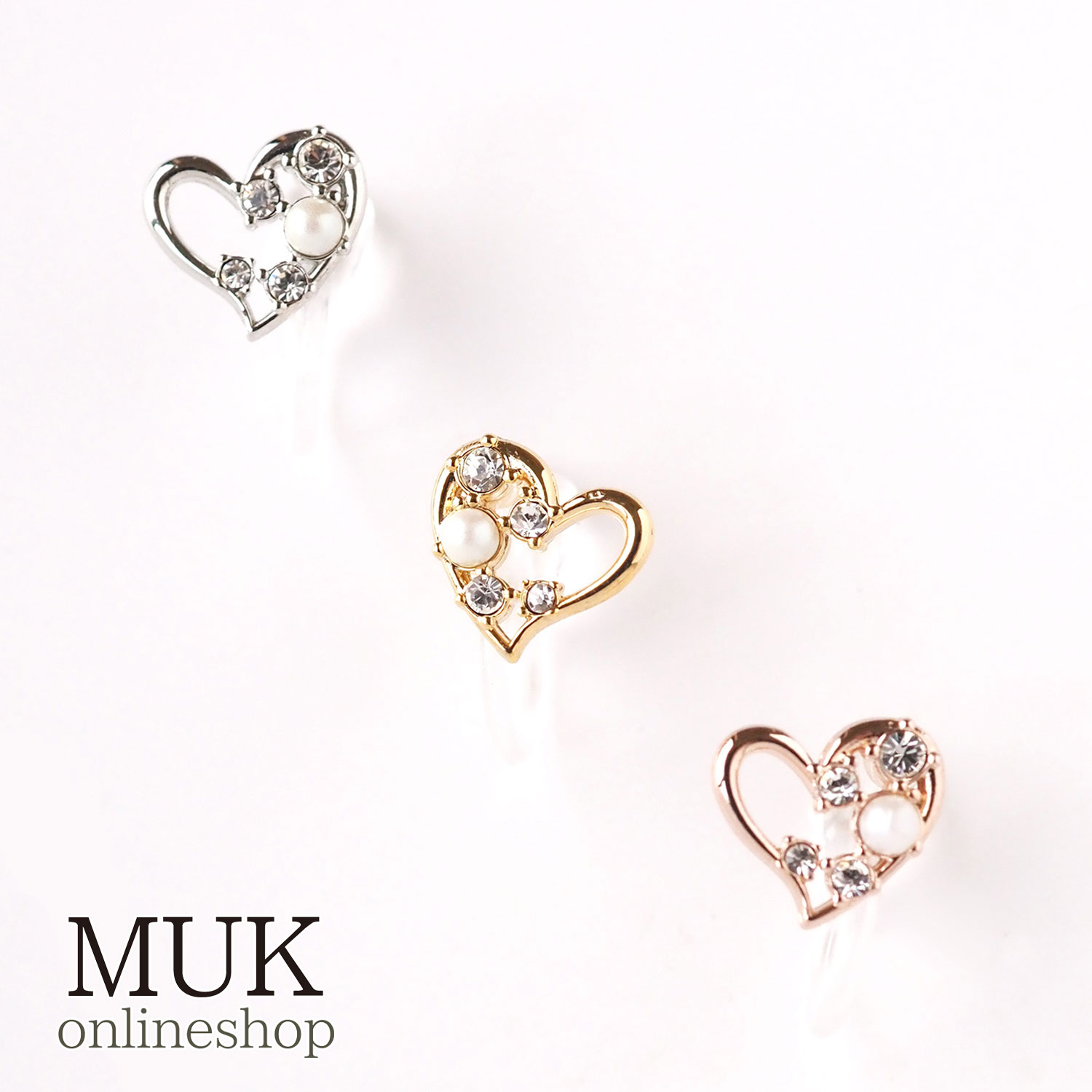 楽天市場】ブローチ ハート オープンハート メタル シンプル