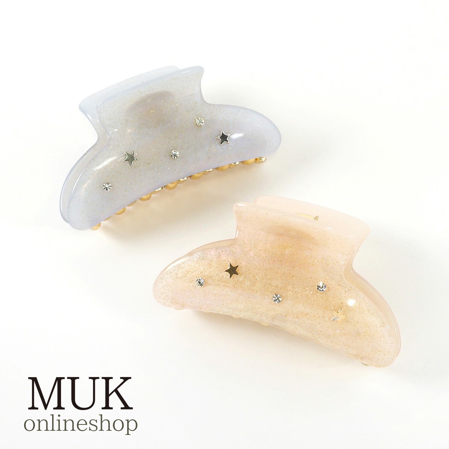 楽天市場】[5%off] ヘアクリップ バンスクリップ バンス クリップ 星