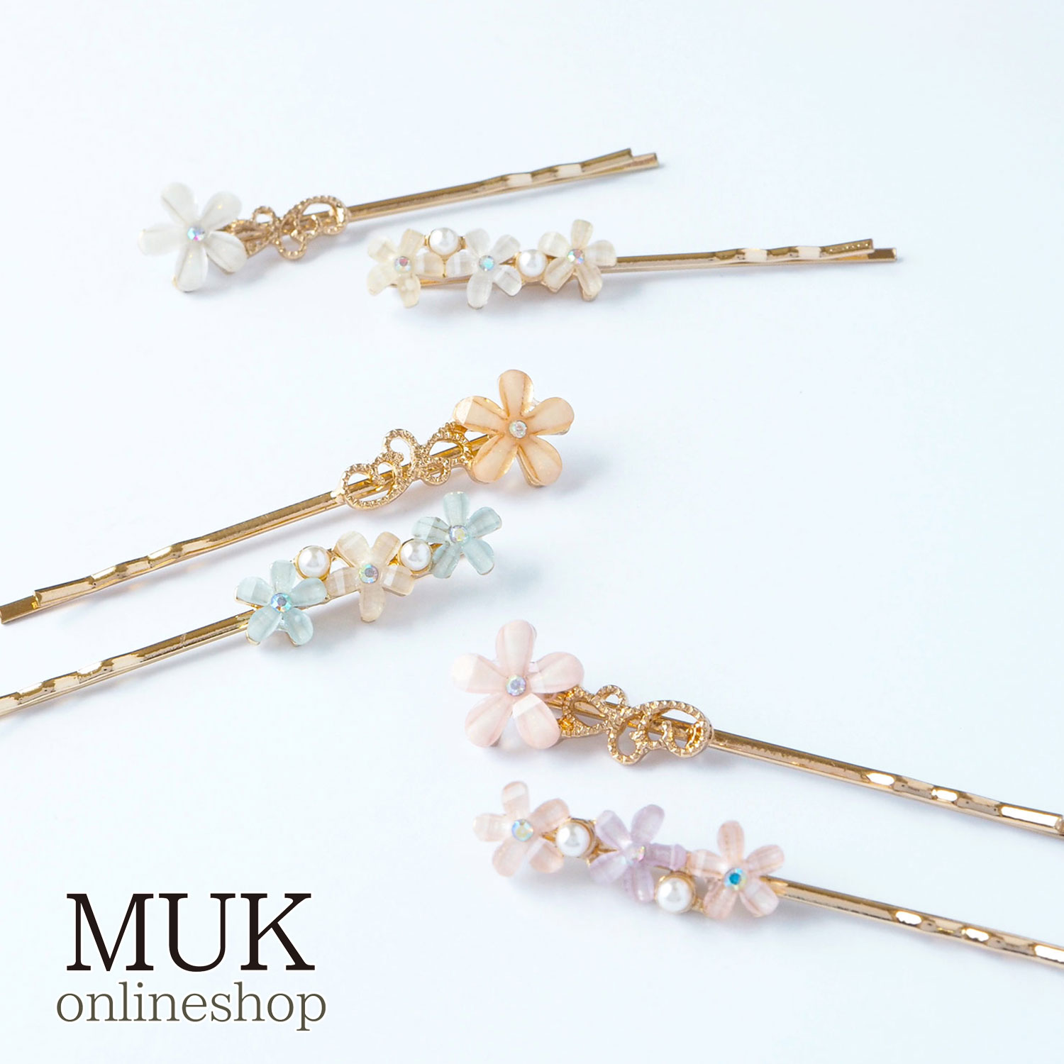 楽天市場】ヘアピン ピン 飾り 花 フラワー フルール 2P 2本 セット