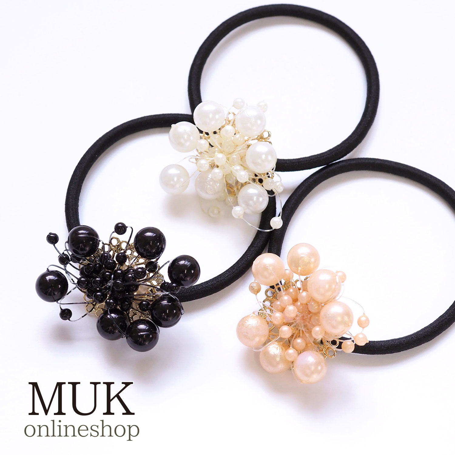 レジン＊わんちゃん フラワー ヘアゴム⟡.·*. NO.154 レジンヘアゴム ♡ワンちゃん ヘアゴム