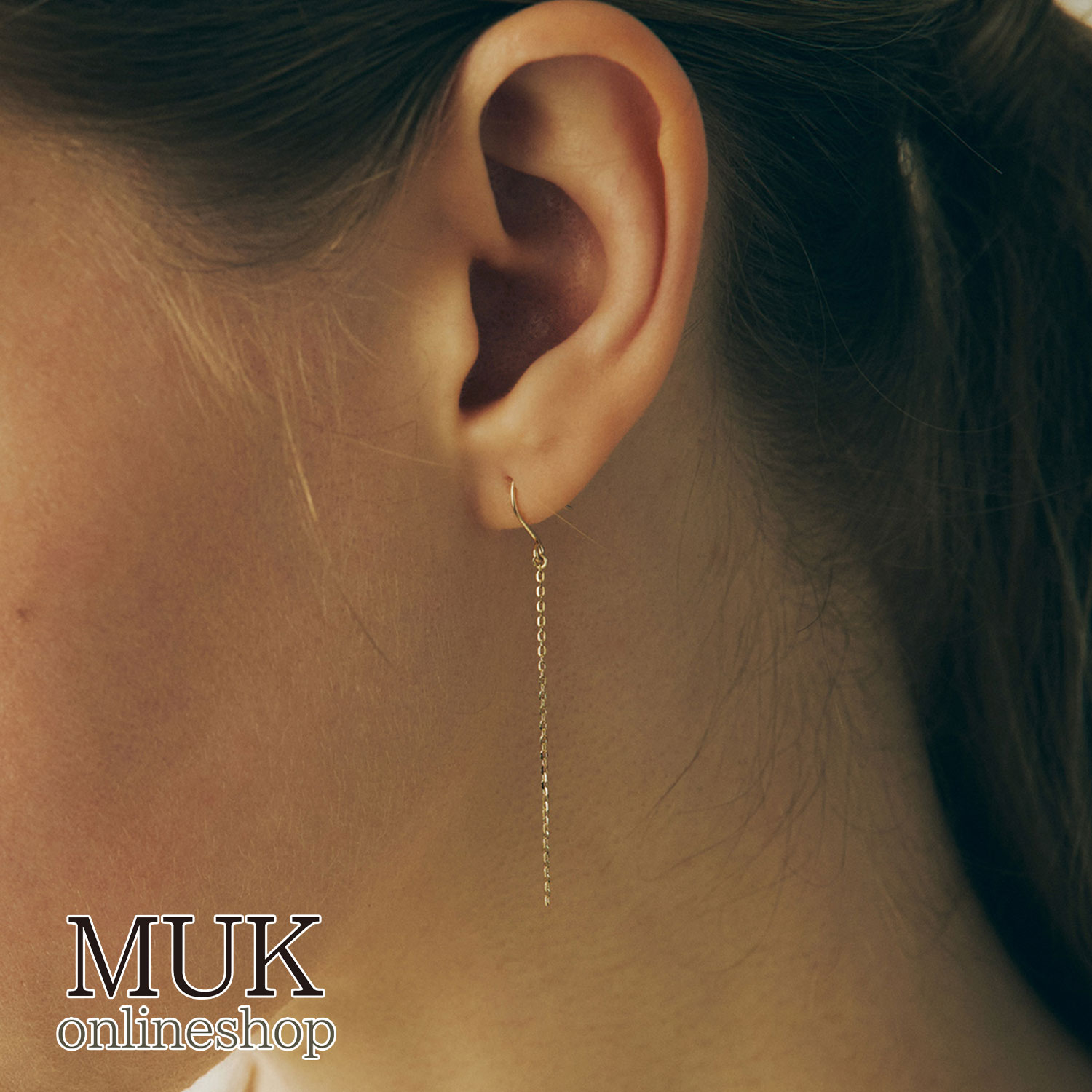 【最大10％OFFクーポン】【web限定】 10金 ピアス jewelry ジュエリー ロングチェーン 揺れる K10 日本製 cucia [K10]シャインカットチェーンピアス｜MUK ONLINE SHOP 店