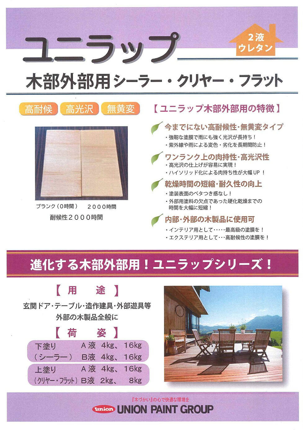 【送料無料】ユニオンペイントユニラップ外部用シーラー　30kgセット（A液　80-208、B液　E-680）｜ペイントライフ店