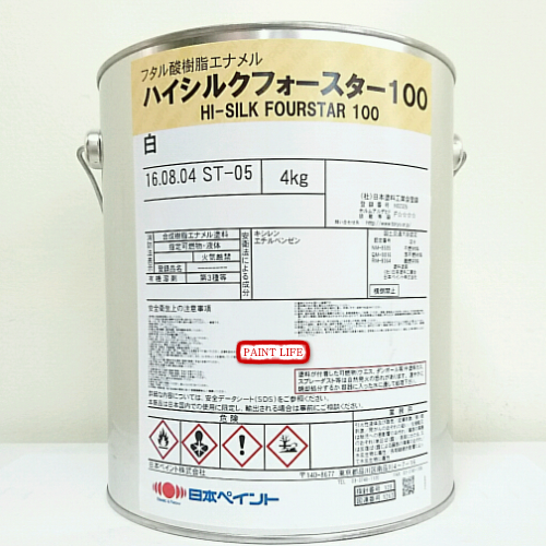 楽天市場 日本ペイントハイシルクフォースター100白 4kg ペイントライフ楽天市場店