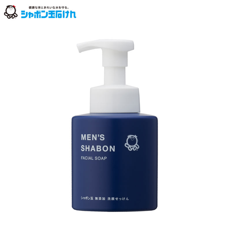 シャボン玉石けん メンズシャボン フェイシャルソープ ボトル 300ml / 本体