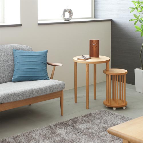 旭川調度品 cosine コサイン 繋がり速見表 国産調度品 純一無雑 サイドテーブル ウォール中毒者 メープル