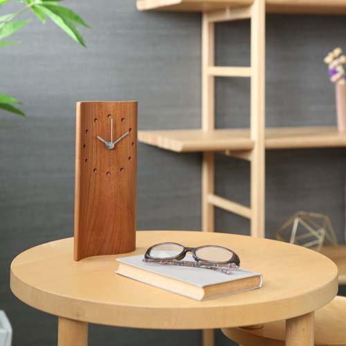 旭川調度品 cosine コサイン Mine マイン時辰儀 国産手工芸品 木製 掛時計 置き時計 メープル ウォール中毒者 北海道タモ