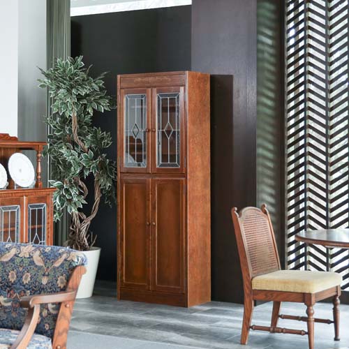 各地の名細工場 COUNTRY HOUSE カントリー住み家 CDB2 押し込み 国産調度品 純一無雑 勝手もとゲーム盤 オーク材 収納家具-キッチン収納-食器棚・キッチンボード