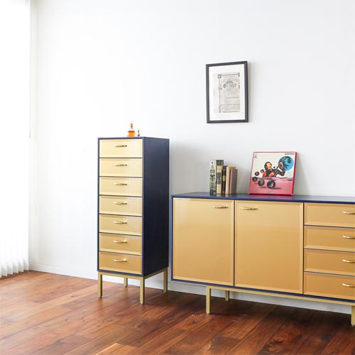 旭川調度品 Create Furniture クリエイトファニチャー CB 洋服箪笥 国産調度品 純一無雑 リビングゲーム盤