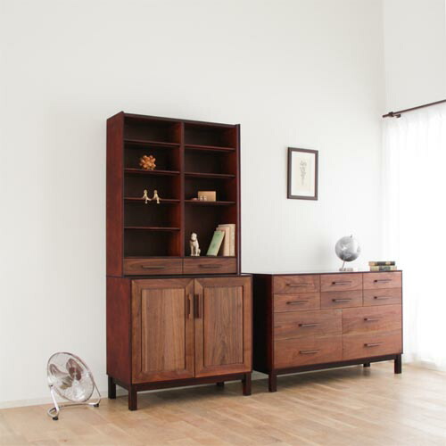 旭川調度品 Create Furniture クリエイトファニチャー W\u0026B オープンシェルフ 国産調度品 純一無雑 ブックシェルフ ウォール中毒者 収納家具-キャビネット・コンソール