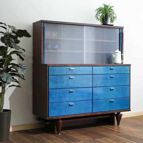 旭川家具 Create Furniture クリエイトファニチャー YOPPEN ヨッペン キャビネット 国産家具 無垢 キッチンボード｜ＭＵＫＵ工房（家具＆クラフト） 457,600円