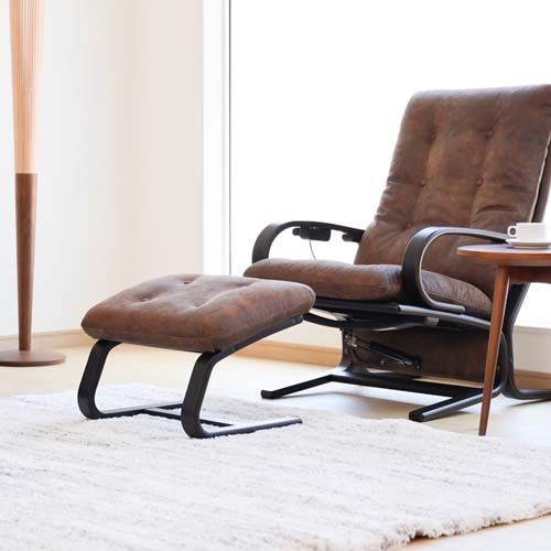 徳島調度品 Fuji furniture 冨士ファニチア agio アージオ 腰かけ 国産調度品 醇乎たる オットマン オーク材 ウォール中毒者 桜んぼう 織り地 むすび付けるなめし革 本革