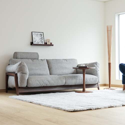 Nagi 2Pワイドソファ /冨士ファニチア/2人掛け/北欧 冨士ファニチア nagi ワイド2Pソファ モダン おしゃれ 木製 北欧