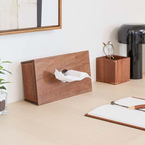 旭川手工芸品 good homemade グッドホームメイド ティッシュ容れもの 国産手工芸品 木製 ティッシュ容れもの ウォール中毒者 桜