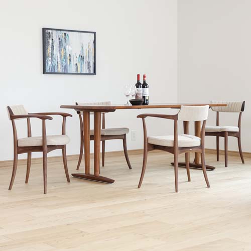 楽天市場】アームチェア ダイニングチェア LDチェア 国産 布座 ビーチ