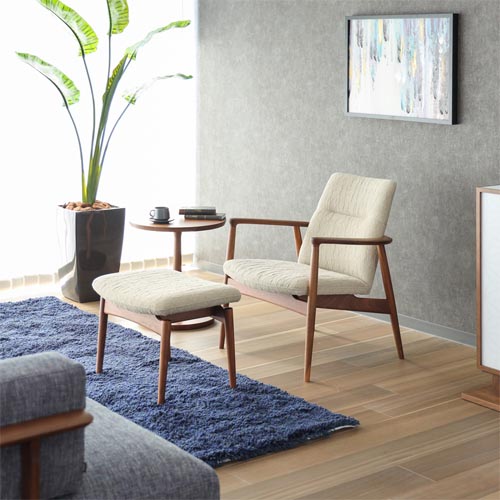 飛騨家具 HIDA 飛騨産業 静穏 パーソナルチェア 国産家具 無垢 リビングチェア オーク ウォールナット 布地 合成皮革 本革|MUKU工房(家具&クラフト)