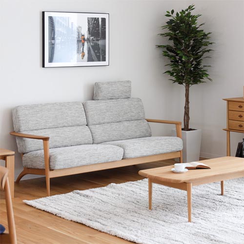 楽天市場】【開梱設置送料無料】10年保証 飛騨産業製2.5Pソファ nae