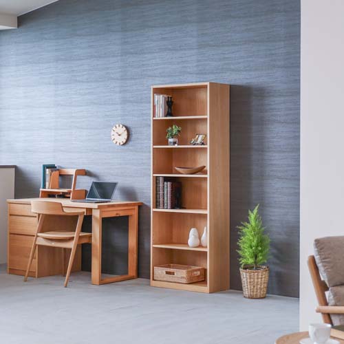 飛騨調度品 hida 飛騨産業 soffio ソフィオ 押し入れ 国産調度品 純一無雑 ブックシェルフ 赤いことオーク材