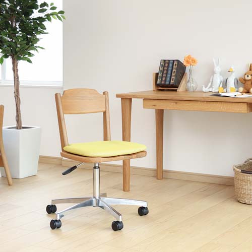 飛騨家具 HIDA 飛騨産業 Soffio ソフィオ デスクチェア 国産家具 無垢 オーク リビングチェア｜ＭＵＫＵ工房（家具＆クラフト）