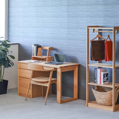 飛騨調度品 hida 飛騨産業 soffio ソフィオ 事務机 枠脚 ボックス席脚 国産調度品 純一無雑 事務机 赤いことオーク材