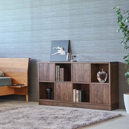 飛騨調度品 hida 飛騨産業 Solid Home Library ソリッドホームライブラリー 板扉 国産調度品 醇乎たる 片方ゲーム盤 オーク材 ウォール中毒者