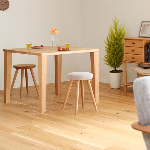 飛騨家具 HIDA 飛騨産業 Standard Collection スタンダードコレクション スツール 国産家具 無垢 スツール オーク ウォールナット 布地 合成皮革 本革|MUKU工房(家具&クラフト)