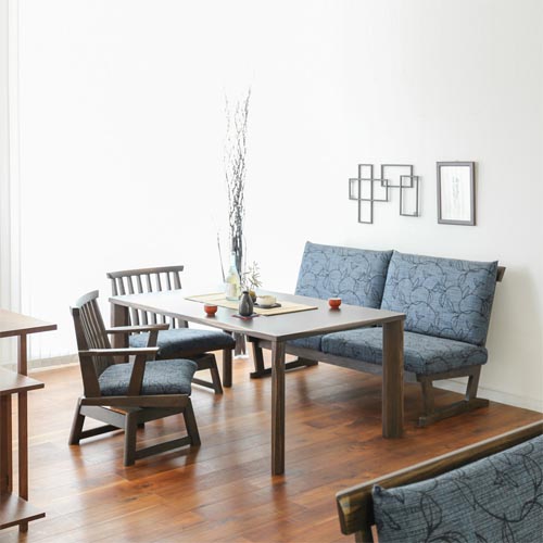 飛騨家具 ibata interior イバタインテリア 木楽 ダイニングテーブル 4本脚 国産家具 無垢 ダイニングテーブル レッドオーク|MUKU工房(家具&クラフト)