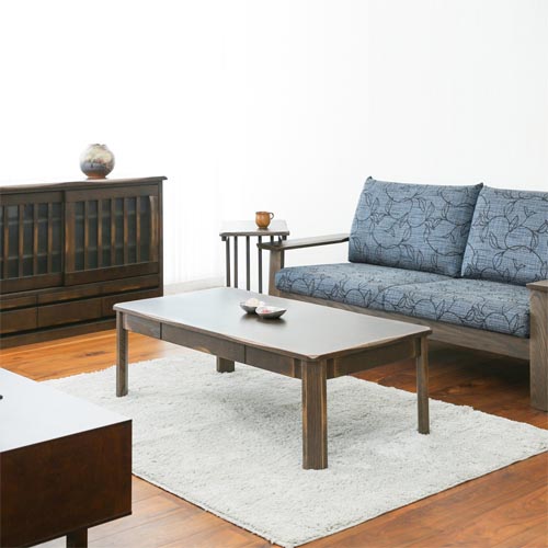 飛騨家具 ibata interior イバタインテリア 木楽 リビングテーブル 国産家具 無垢 リビングテーブル レッドオーク｜ＭＵＫＵ工房（家具＆クラフト）