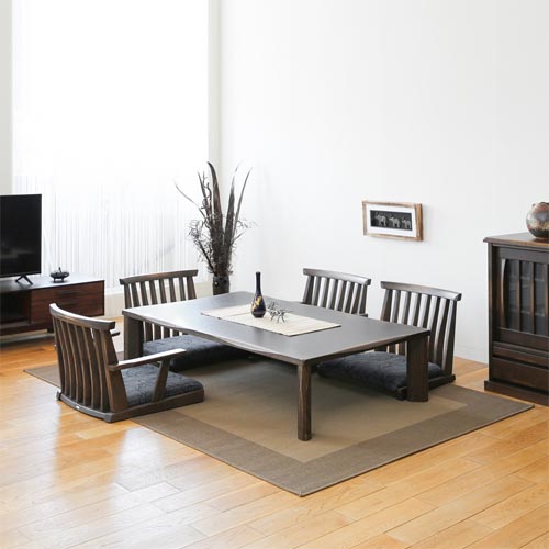 飛騨調度品 ibata interior イバタインテリア 木楽 座卓 4本脚 国産調度品 純一無雑 夕ご飯速見表