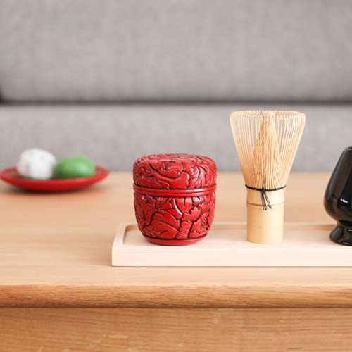 村上木彫堆朱 藤井漆工 棗 言い慣わし芸術品