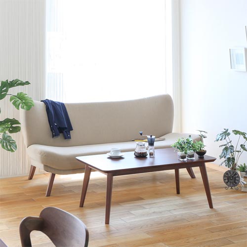 旭川家具 MIYATA 宮田産業 CAPA キャパ ソファ 国産家具 無垢 ソファ ウォールナット 北海道タモ 布地｜ＭＵＫＵ工房（家具＆クラフト）