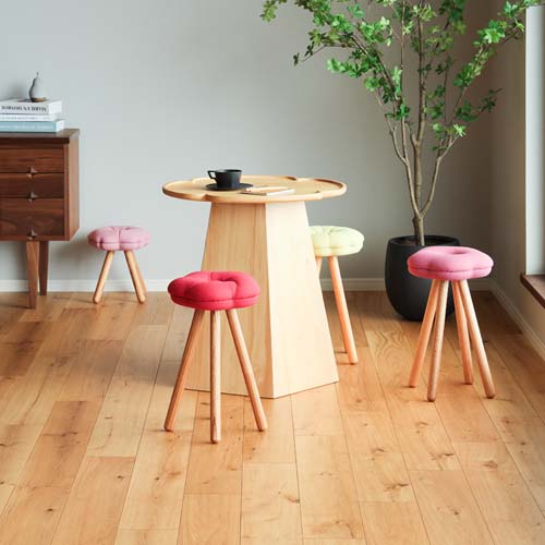 大川調度品 酒見腰掛け店 monaca stool モナカスツール 国産調度品 純一無雑 腰掛け オーク材 ウォール中毒者 布切れ
