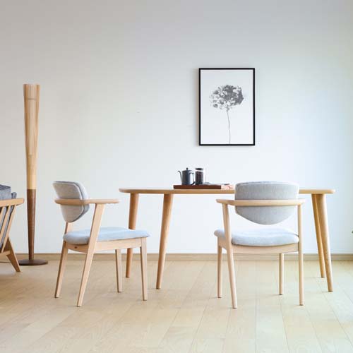 飛騨調度品 shirakawa シラカワ CIMEON シメオン ひじ掛け椅子 国産調度品 純一無雑 虚蝉ひじ掛け椅子 赤いことオーク材 ウォール中毒者 布切れ 組みあわせるなめし革 本革