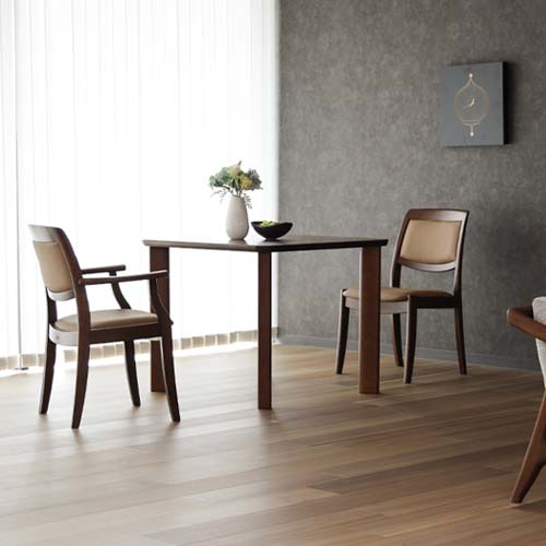飛騨家具 shirakawa シラカワ LAUTREC ロートレック チェア 国産家具 無垢 ダイニングチェア レッドオーク 布地 合成皮革 本革｜ＭＵＫＵ工房（家具＆クラフト）