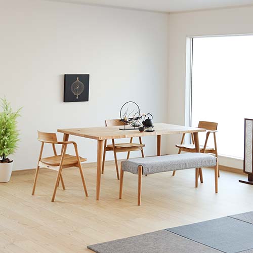 飛騨調度品 shirakawa シラカワ nippon-collection ニッポン寄せあわせ 夕ご飯速見表 テーパー4本脚 国産調度品 純一無雑 夕ご飯速見表 赤いことオーク材 ウォール中毒者