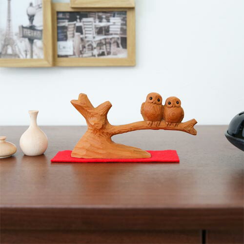 楽天市場】伝統工芸 彫刻作品 総手彫り 一位 イチイ 一刀彫 『 福来雀