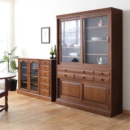 旭川家具 山室家具製作所 ESPOIR エスポアール No.422 ダイニングボード 国産家具 無垢 キッチンボード 北海道ナラ｜ＭＵＫＵ工房（家具＆クラフト） 215,600円