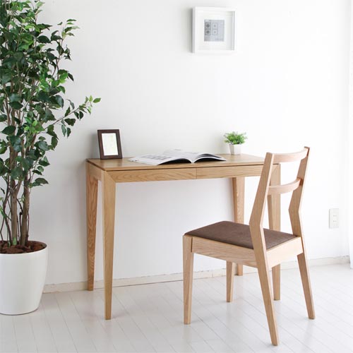 旭川家具 山室家具製作所 LINEA リネア No.504 デスク 国産家具 無垢 デスク 北海道ナラ ウォールナット|MUKU工房(家具&クラフト)