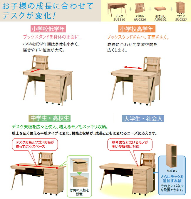 ポイント10倍 無垢材 開梱設置無料 カリモク 子供部屋用インテリア 寝具 収納 学習机 学習デスク ピュアナチュール デスク単品 110幅 Su33 110幅 すっきり 無垢材 デザイン シンプル カリモク 学習机 学習デスク ピュアナチュール デスク単品 Su33 110幅