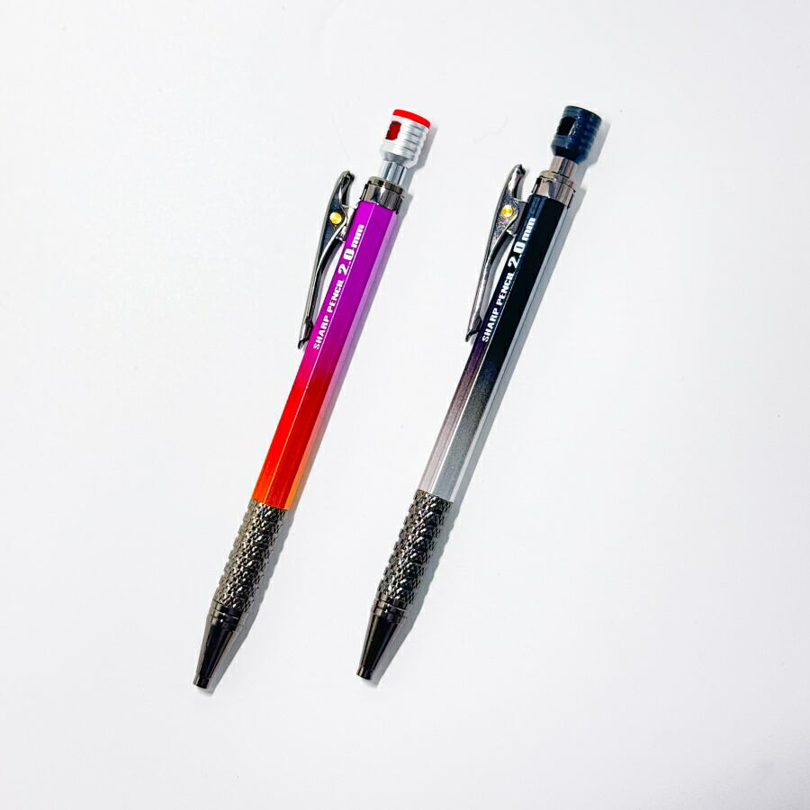 楽天市場】祥碩堂 朱雀 建築用シャープペンシル 2.0mm 硬芯 500-HB 黒