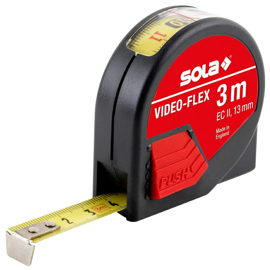 楽天市場】SOLA ソラ コンベックス 3m VF3 50012901 メジャー 3m 13mm