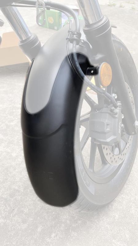 Rebel レブル 250 500 に適用 フロントフェンダー 延長 20cm 無傷装着