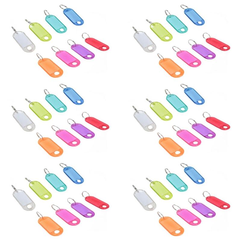 ネームタグ KI Amazon | WANJICHENRUI プラスチック製 タグ キーホルダー 名札