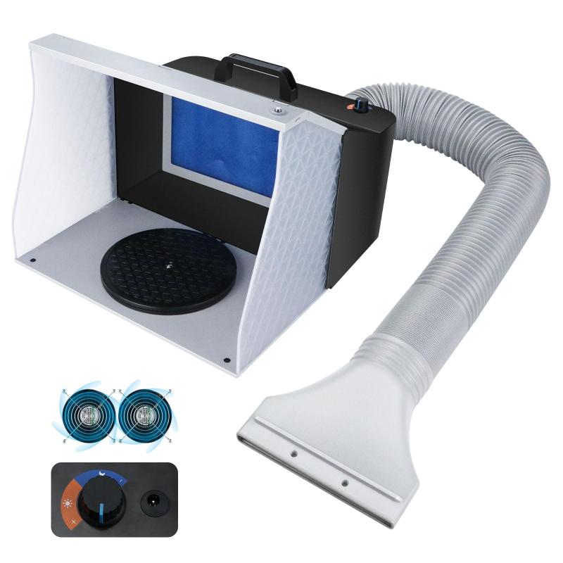 Anesty Duo-Pro エアブラシ塗装ブース Amazon | Anesty Duo-Pro 塗装ブース 強力2基ファン スプレーブース